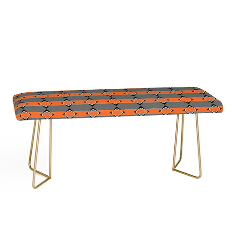 Lisa Argyropoulos Retro Stripe In Sunset Bench