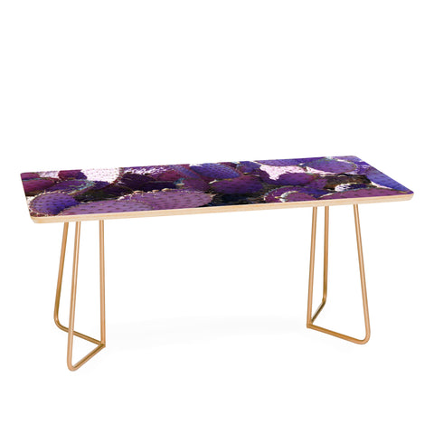 Lisa Argyropoulos Rustic Purple Pancake Cactus Coffee Table