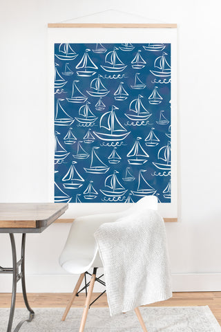 Lisa Argyropoulos Sail Away Blue Art Print And Hanger