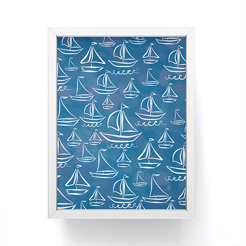 Lisa Argyropoulos Sail Away Blue Framed Mini Art Print