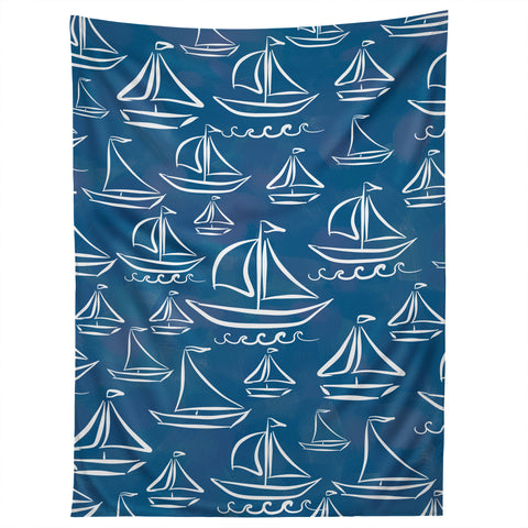 Lisa Argyropoulos Sail Away Blue Tapestry