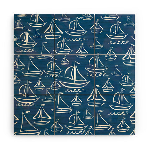 Lisa Argyropoulos Sail Away Blue Wood Wall Mural