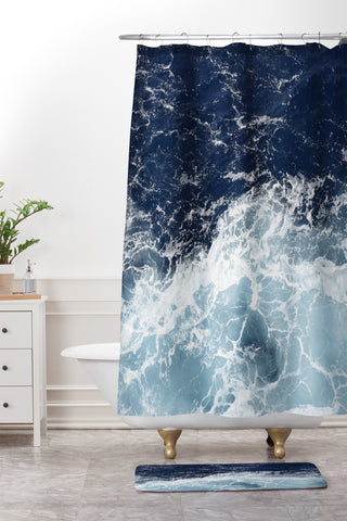 Lisa Argyropoulos Sea Swish Shower Curtain And Mat