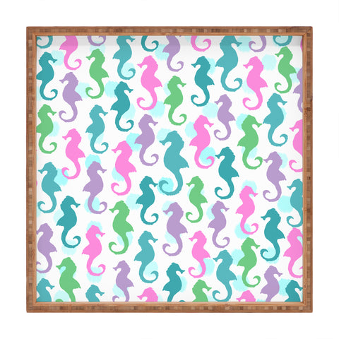 Lisa Argyropoulos Seahorses and Bubbles Spring Square Tray