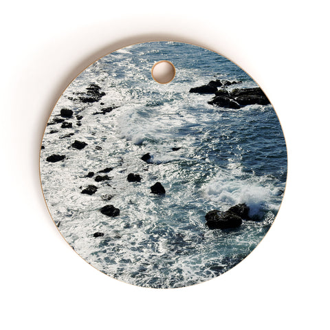 Lisa Argyropoulos Shimmering Mazatlan Sea Cutting Board Round