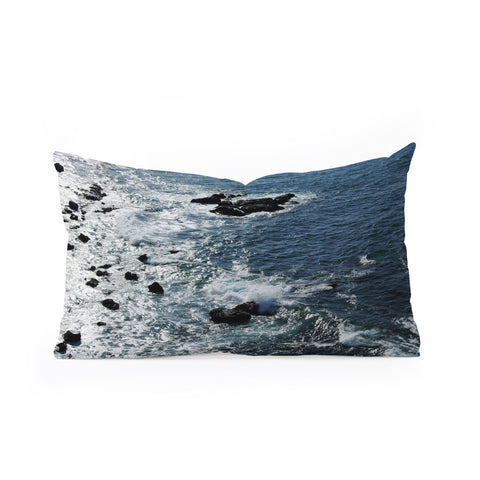 Lisa Argyropoulos Shimmering Mazatlan Sea Oblong Throw Pillow