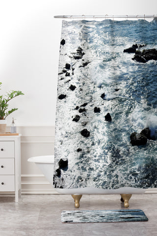 Lisa Argyropoulos Shimmering Mazatlan Sea Shower Curtain And Mat