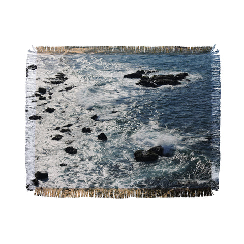 Lisa Argyropoulos Shimmering Mazatlan Sea Throw Blanket