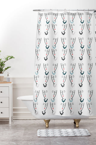 Lisa Argyropoulos Simple She Coordinate Shower Curtain And Mat