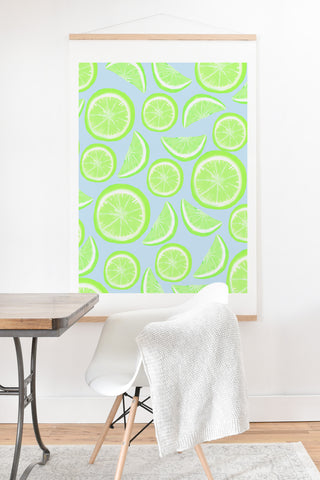 Lisa Argyropoulos Simply Lime Blue Art Print And Hanger
