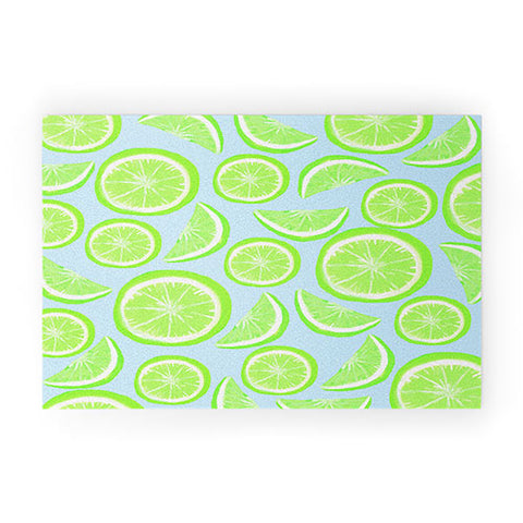 Lisa Argyropoulos Simply Lime Blue Welcome Mat
