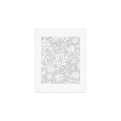 Lisa Argyropoulos Snow Flurries in Gray Art Print