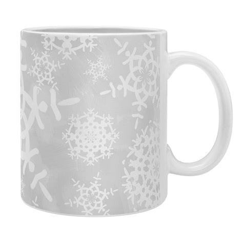 Lisa Argyropoulos Snow Flurries in Gray Coffee Mug
