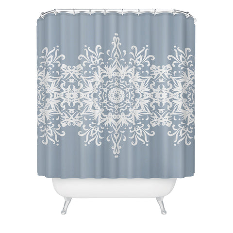 Lisa Argyropoulos Snowfrost Shower Curtain