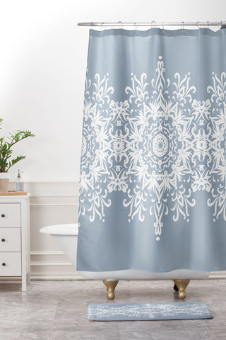Lisa Argyropoulos Snowfrost Shower Curtain And Mat