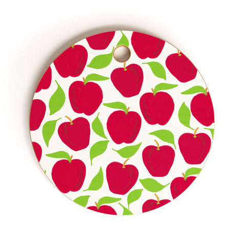 Lisa Argyropoulos So Red Delicious Cutting Board Round