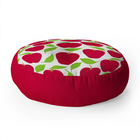 Lisa Argyropoulos So Red Delicious Floor Pillow Round