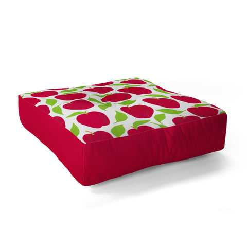 Lisa Argyropoulos So Red Delicious Floor Pillow Square