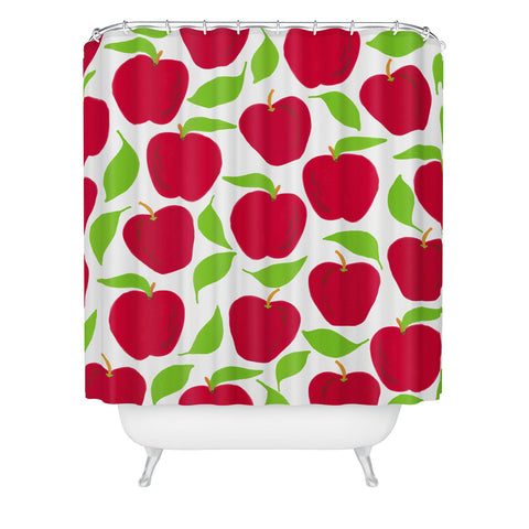 Lisa Argyropoulos So Red Delicious Shower Curtain