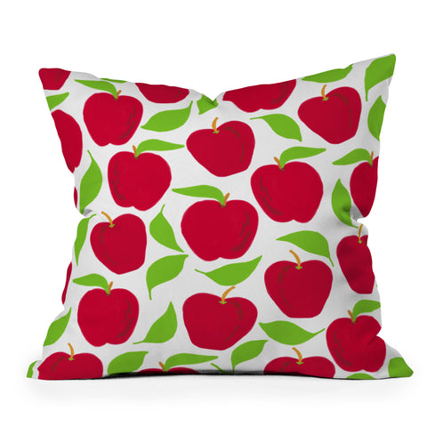 Lisa Argyropoulos So Red Delicious Throw Pillow