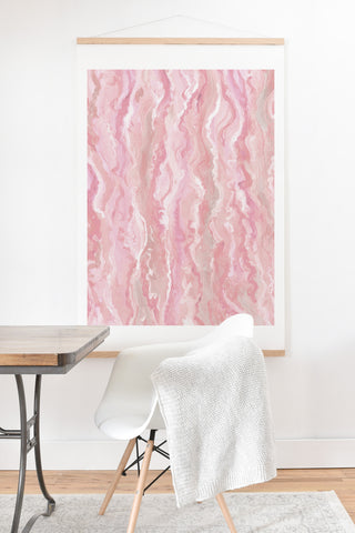 Lisa Argyropoulos Soft Blush Melt Art Print And Hanger
