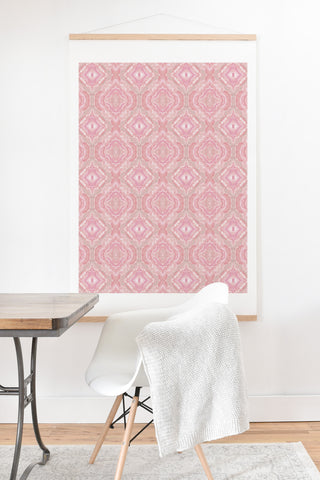 Lisa Argyropoulos Soft Blush Melt Pattern Art Print And Hanger