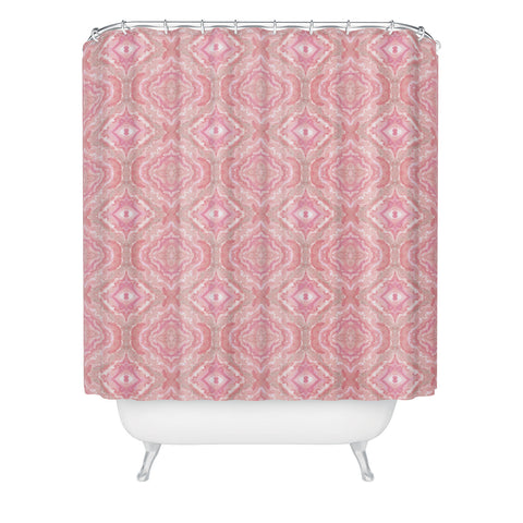 Lisa Argyropoulos Soft Blush Melt Pattern Shower Curtain