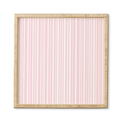 Lisa Argyropoulos Soft Blush Stripes Framed Wall Art