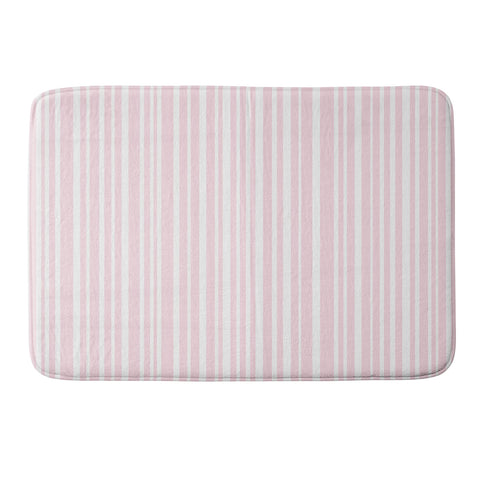 Lisa Argyropoulos Soft Blush Stripes Memory Foam Bath Mat