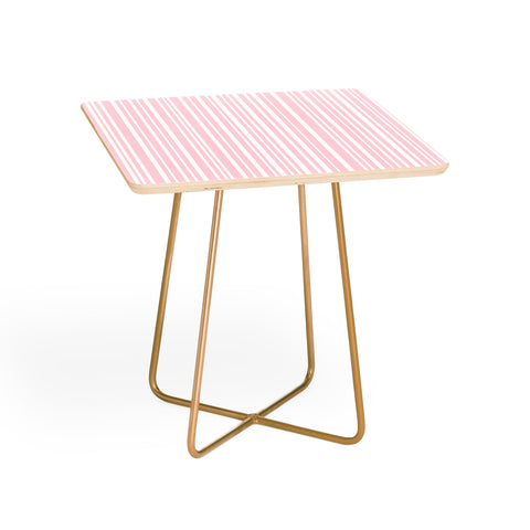 Lisa Argyropoulos Soft Blush Stripes Side Table
