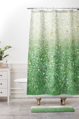 Lisa Argyropoulos Spring Mint Shower Curtain And Mat