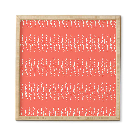 Lisa Argyropoulos Squiggle Coral Framed Wall Art