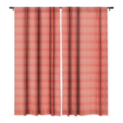 Lisa Argyropoulos Squiggle Coral Blackout Window Curtain