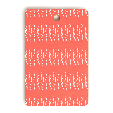 Lisa Argyropoulos Squiggle Coral Cutting Board Rectangle