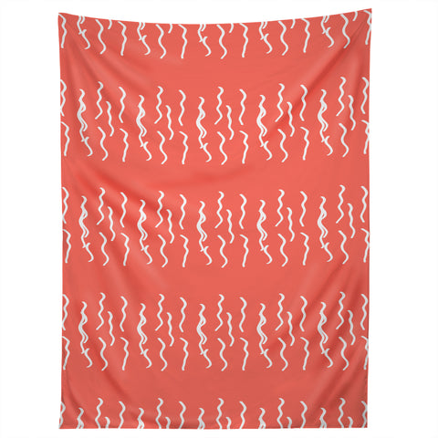 Lisa Argyropoulos Squiggle Coral Tapestry