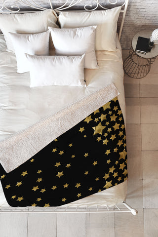 Lisa Argyropoulos Starry Magic Night Fleece Throw Blanket
