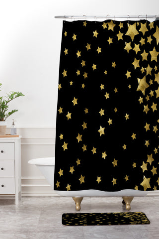 Lisa Argyropoulos Starry Magic Night Shower Curtain And Mat