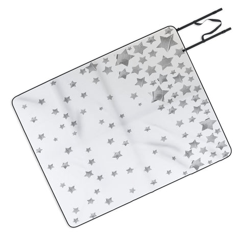 Lisa Argyropoulos Starry Magic Silvery White Picnic Blanket