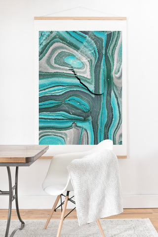 Lisa Argyropoulos Stony Aqua Blue Art Print And Hanger