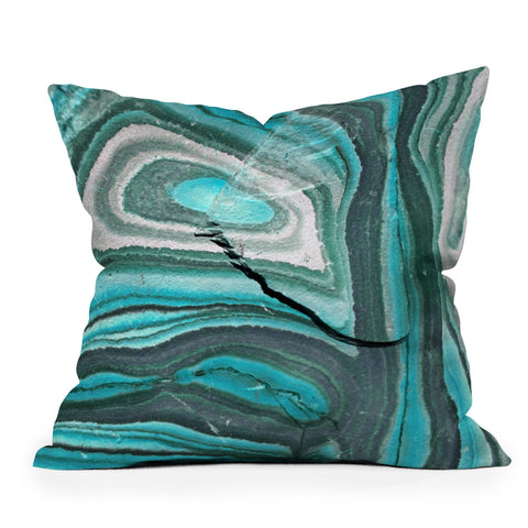 Lisa Argyropoulos Stony Aqua Blue Throw Pillow