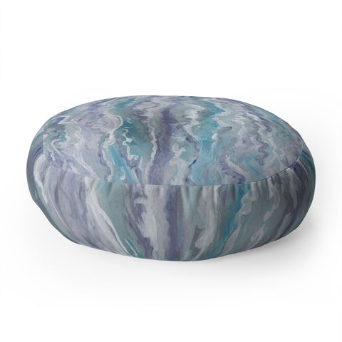 Lisa Argyropoulos Stormy Melt Floor Pillow Round