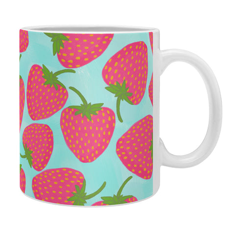 Lisa Argyropoulos Strawberry Sweet In Blue Coffee Mug
