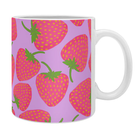 Lisa Argyropoulos Strawberry Sweet in Lavender Coffee Mug