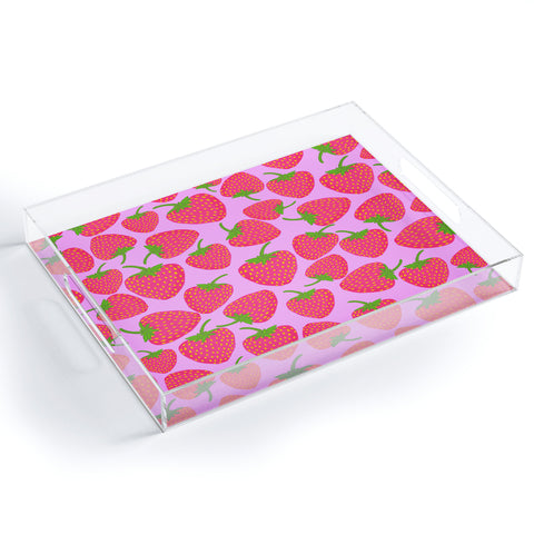 Lisa Argyropoulos Strawberry Sweet in Lavender Acrylic Tray