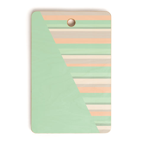 Lisa Argyropoulos Striped Desert Sage Cutting Board Rectangle