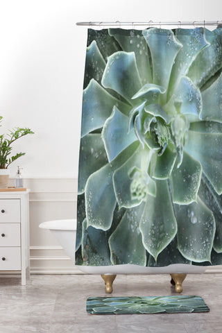 Lisa Argyropoulos Succulents II Shower Curtain And Mat