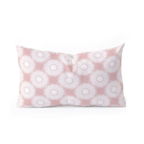 Lisa Argyropoulos Sunflowers and Blush Oblong Throw Pillow