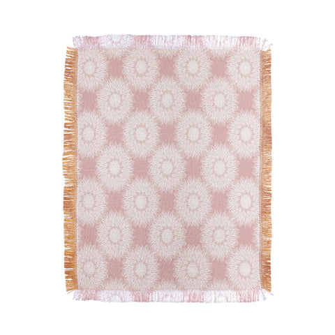 Lisa Argyropoulos Sunflowers and Blush Throw Blanket