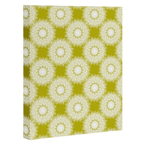 Lisa Argyropoulos Sunflowers and Chartreuse Art Canvas