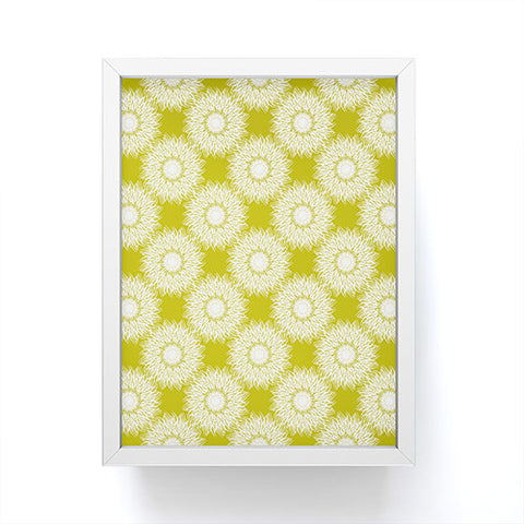 Lisa Argyropoulos Sunflowers and Chartreuse Framed Mini Art Print